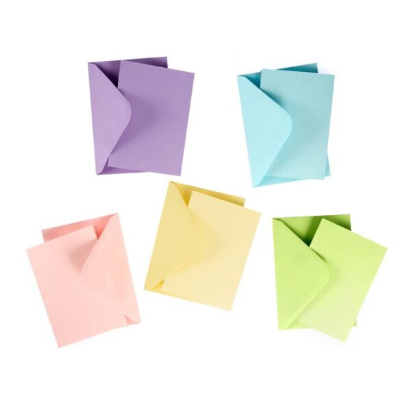 Pastel Cards and Envelopes C6 50 Pack