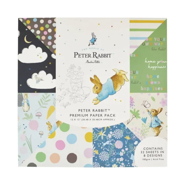 Peter Rabbit Paper Pad 12 x 12 Inches 32 Sheets