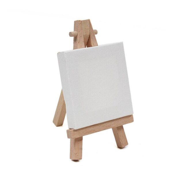 Mini Easel and Canvas Set