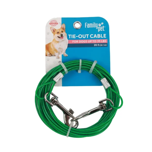 Family Pet Tie-Out Cable, 20 ft.